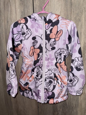 Disney waterproof jacket for girls, size 3-4 years, purple