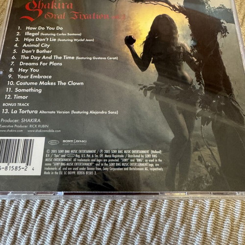 Shakira Oral Fixation CD like new