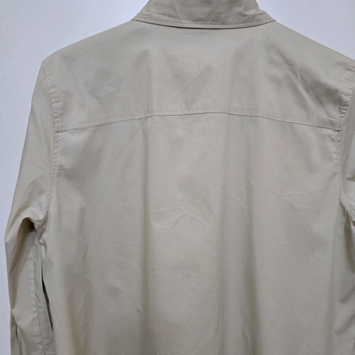 H&M shirt new, poplin, beige, size medium