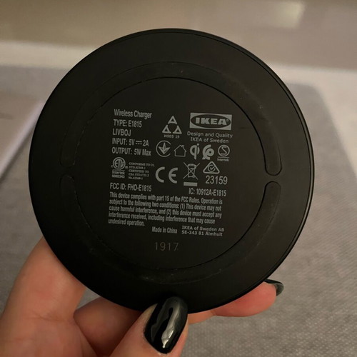 IKEA Wireless Charging Base like new without cable
