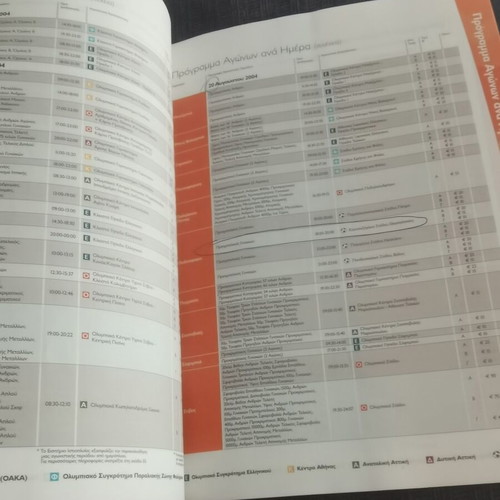 Athens 2004 Olympic Games program and ticket prices