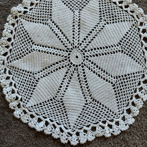 Set of 9 handmade embroidery and lace used