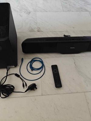 Philips Soundbar with Wireless Subwoofer Like New