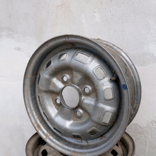 Car rims used, pack of 5, 13" steel