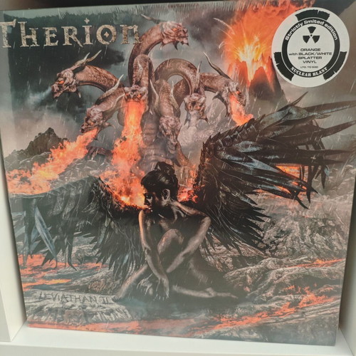 Therion Leviathan II LP Limited Edition sealed, orange with black/white splatter