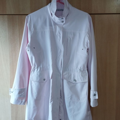 Pink long jacket like new, spring Chicoree size M