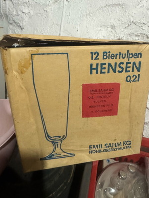 Collectible German beer glasses new, pack of 12