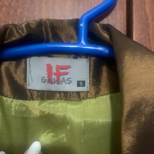 Jacket bronze taffeta like new, gold color size S
