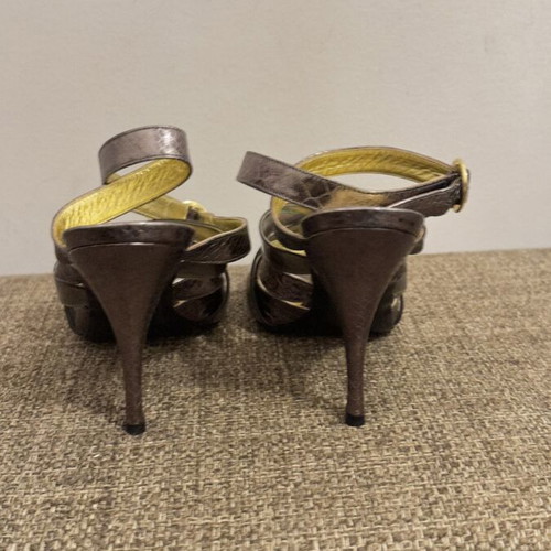 Just Cavalli sandals new, size 37, leather with rhinestones