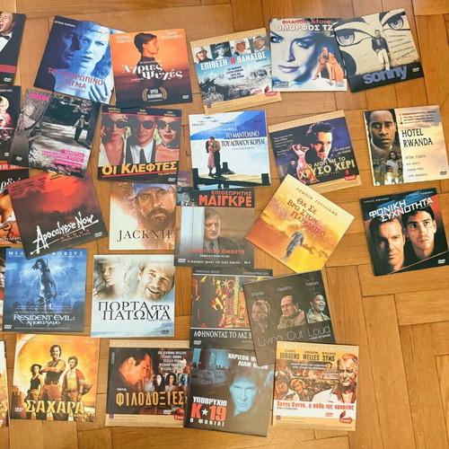 DVD collection of 39 movies used, Greek and foreign cult classics