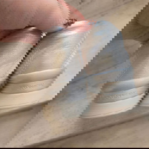 Stonefly λευκά γκρι παπούτσια με πλατφόρμα slip on Αριστη κατάσταση