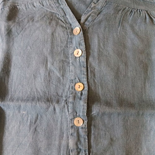 Caftan like new, cotton, one size, light blue