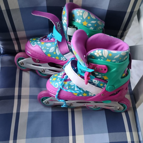 Xspot Kids Roller Skates size 31-33, like new, colorful