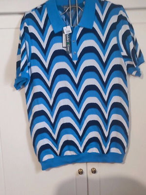 T-shirt ανδρικά καινούργια, πακέτο 2 καλοκαιρινά μπλουζάκια, μέγεθος L, άσπρο και μπλε