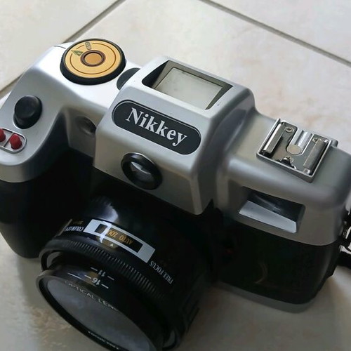 Retro camera with film like new, decorative copy