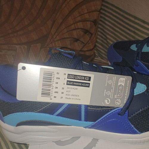 Kappa Logo London Kid shoes new, athletic, size 39, black-blue