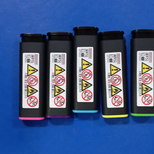 Leon lighters pack of 5, multicolor, windproof, new
