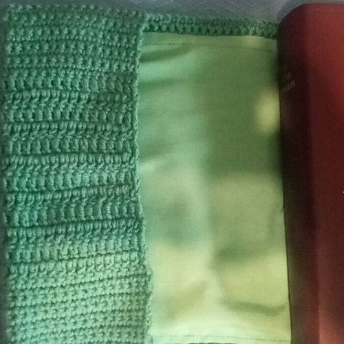 Handmade book cover case with knitted cat new