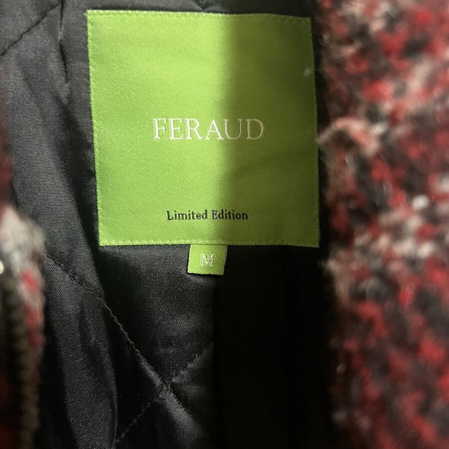Wool coat Louis Féraud, size M, red