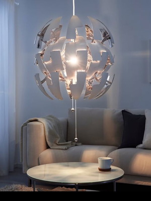 Ikea ceiling light set with lamp like new