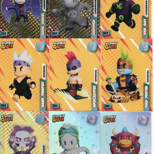 Stumble Guys collection of 30 new cards