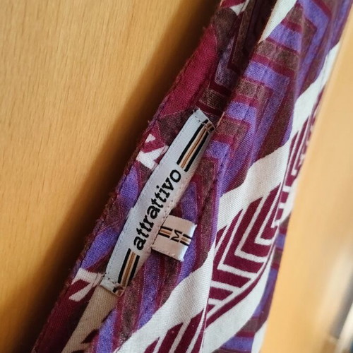 Attrattivo long cotton dress medium like new, multicolor