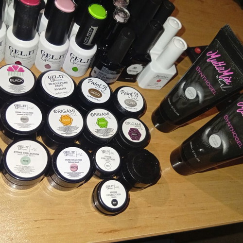 Gel Nail Polish Lot of 91 Items with Unique Colors and Effects