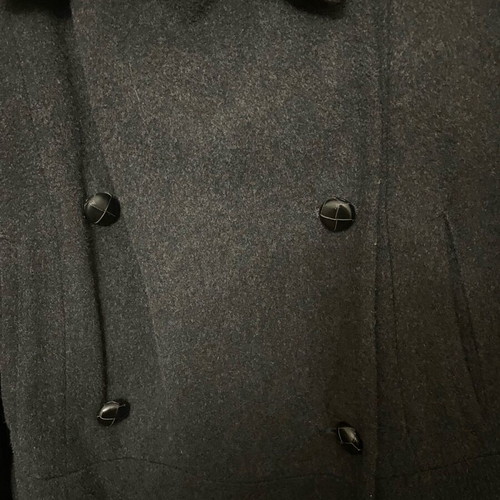 Zara women's coat like new, dark gray, double-breasted, size S