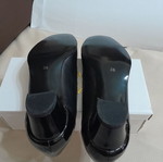 Classic black low heel pumps