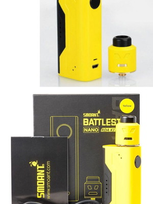 Smoant Battlestar Nano Kit new yellow with rebuildable RDA and mod without screen