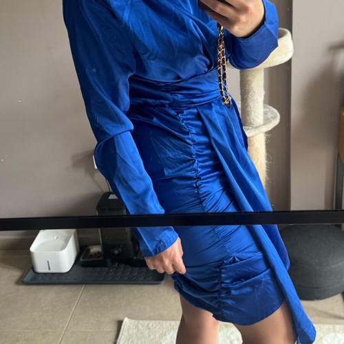 Muse dress used, size M, blue