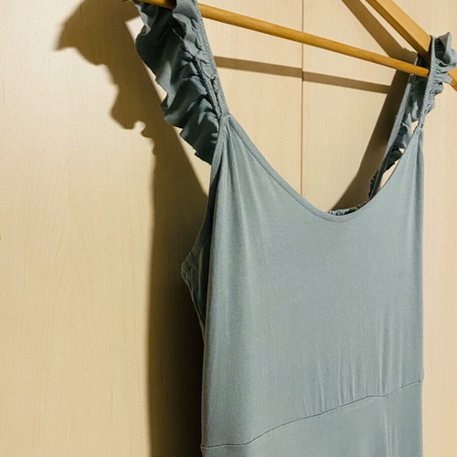 Forever 21 Maxi Dress new, turquoise cotton with slit
