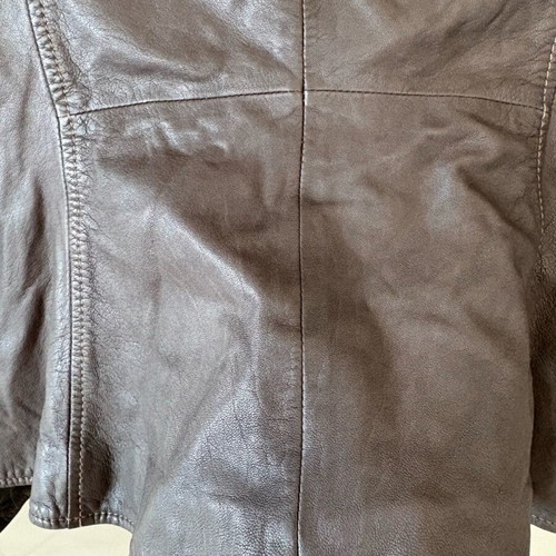 Emporio Armani Women Leather Jacket like new, size S, brown
