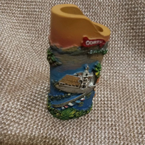 Ceramic lighter case used from Corfu