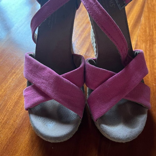 Toms platform shoes used, size 37, pink