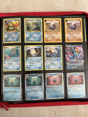 Κάρτες Omanyte Evolutions Pokemon TCG μεταχειρισμένες, σετ 12 τεμαχίων