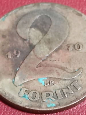 2 Forint coin used from Hungary 1970