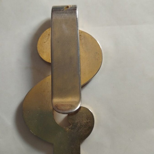 Dollar Sign Money Clip vintage, used, retro collectible 80s-90s