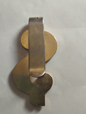 Dollar Sign Money Clip vintage, μεταχειρισμένο, συλλεκτικό ρετρό 80ς-90ς
