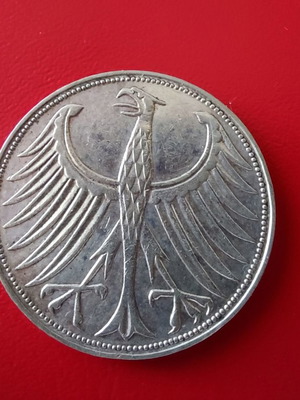 Κέρμα 5 Deutsche Mark DM 1957 (G) μεταχειρισμένο, ασήμι .625