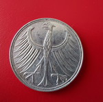 Κέρμα 5 Deutsche Mark DM 1957 (G) μεταχειρισμένο, ασήμι .625