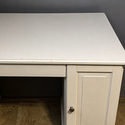 Wooden desk used with 2 cabinets and drawer 146x66 cm