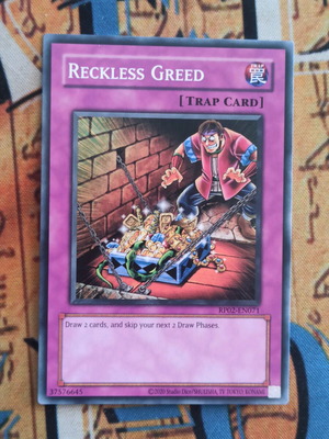 Reckless Greed Trap Card σαν καινούργιο