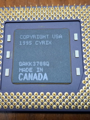 Επεξεργαστής vintage Cyrix 6x86L-PR166+GP μεταχειρισμένος
