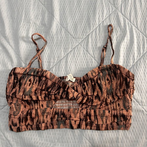 Crop top Pull & Bear with animal print size L like new
