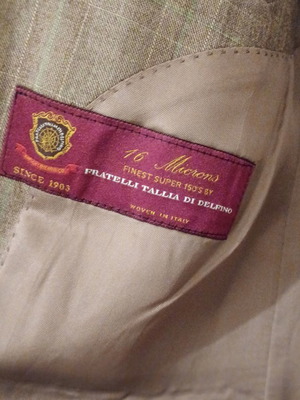 Men's Super 150 suit used, size 48, wool fabric