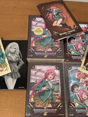 Rosario + Vampire DVD collector's box set with artbook and 3D card, new
