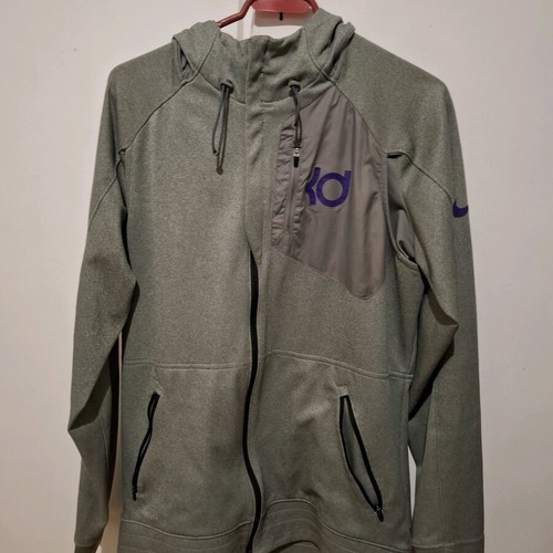 Nike KD Dri-FIT hoodie jacket used, gray, size M