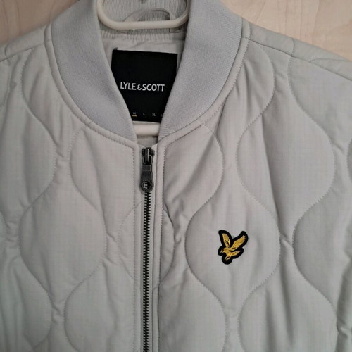Lyle&Scott bomber jacket M light gray blue new