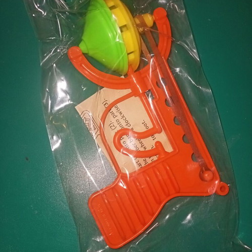 Space gun 80s with rubber wear, suitable for collection